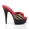 Pleaser - DELIGHT6016 Mules à talons - Chaussures de pole dance - Rouge/Marron Product image